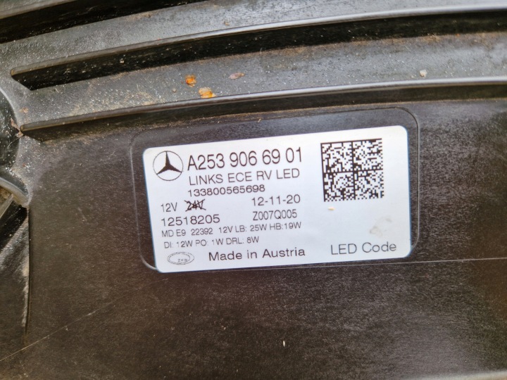 PHARE GAUCHE AVANT MERCEDES GLC 253 LIFT COMPLET LED