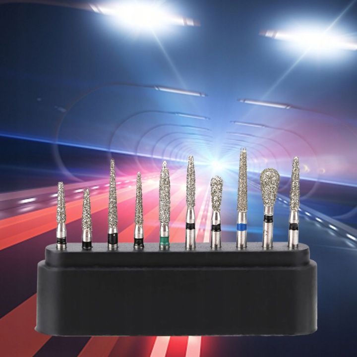 10PCS/SET DENTYSTY DIAMOND BURS FG 1,6 MM RAPIDE RECZNIE. FERRISTORE YF
