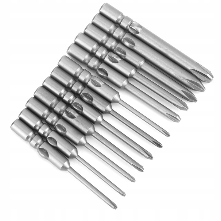 12PCS CROSS BIT MAGNETYCZNE ACCESSOIRES VERS SRUBOKRETA YIQI II