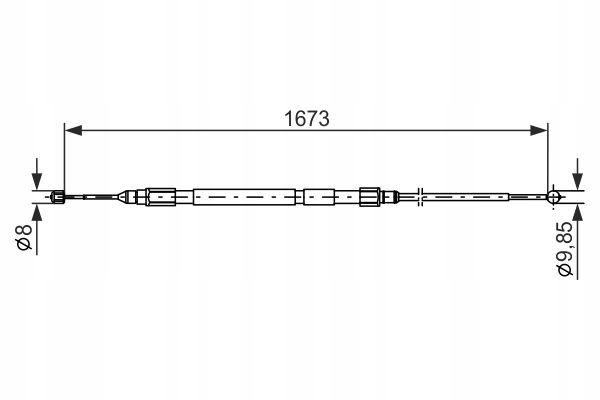 BOSCH 1 987 477 947 CIEGLO, FREIN STATIONNEMENT