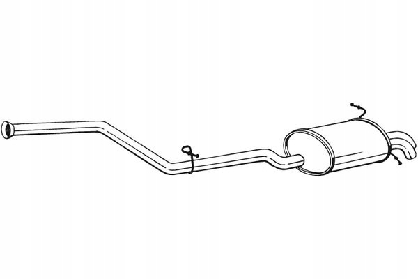 BOSAL SILENCIADOR SISTEMAS DE ESCAPE PARTE TRASERA MERCEDES C CL203 C T-MODEL S203 C 