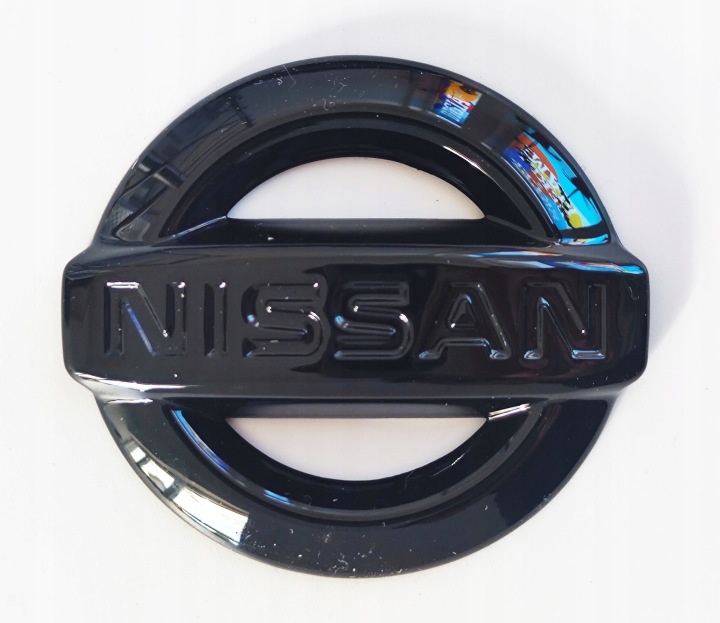 NISSAN EMBLÈME LOGO NOIR BRILLANT 110X94