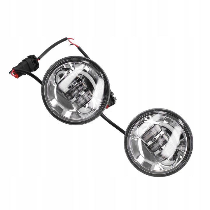 2 PCS 4,5 POUCES MOTOCYCLETTE LANTERNE ANTIBUÉE IP67 6500K BLANCHE R3