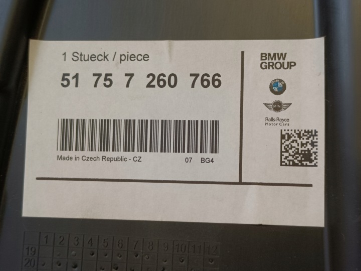BMW F22 F23 F87 MOSP PROTECTION PASSAGE DE ROUE DROIT ARRIÈRE