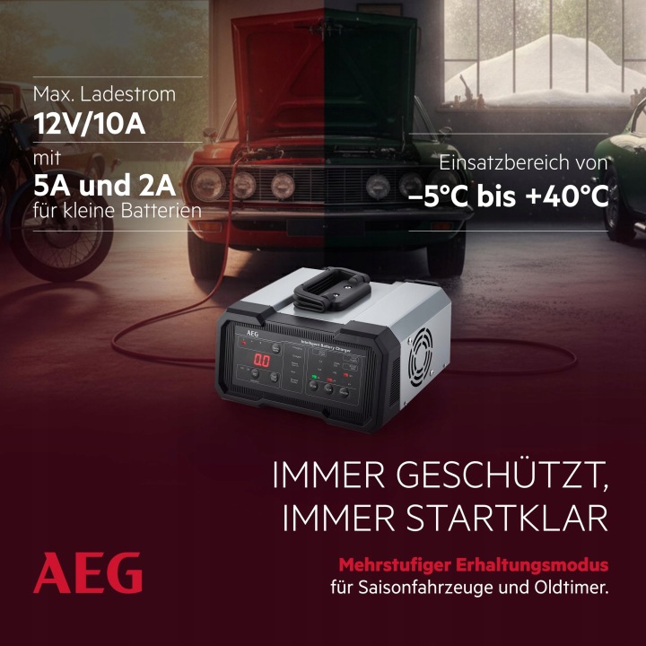 CHARGEUR AVEC ROZRUCHEM AEG 11278 6/12 V 10 A