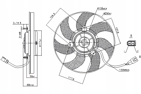 NISSENS VENTILADOR DEL RADIADOR L/P AUDI A1 A3 TT SEAT ALTEA ALTEA XL 