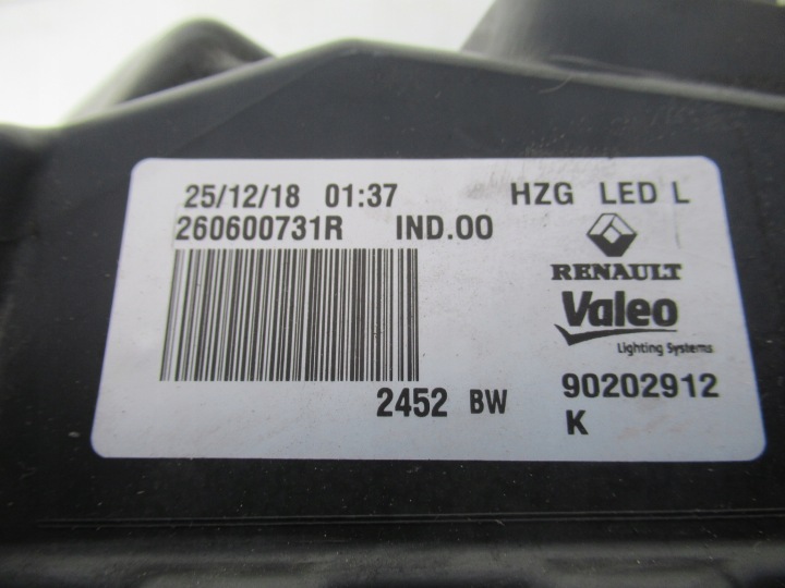 RENAULT KOLEOS II COMPLET LED PHARE GAUCHE 260600731R