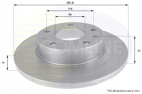 2 PCS. DISC BRAKE FRONT ADC1308 COMLINE photo 2 - milautoparts-fr.ukrlive.com