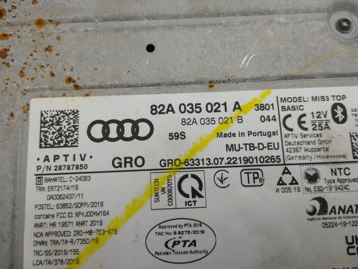 AUDI A1 2022 PANNEAU AUTORADIO CD/DVD/GPS