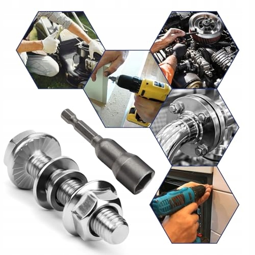BOULONS SZESCIOKATNE M8X25 ACIER INOXYDABLE A2 KIT 12 PIÈCES ACIER