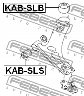 BUSHING SWINGARM FRONT FEBEST FOR KIA FORTE 1.6 photo 3 - milautoparts-fr.ukrlive.com