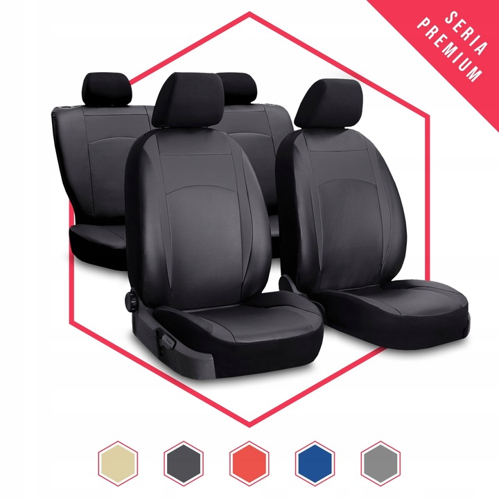 FORRO UNIVERSALES EKOSKORA DESIGN LEATHER NEGRAS PARA NISSAN NAVARA D40 