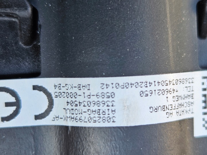 BMW 2 F45 X1 F48 AIRBAG CONDUCTEUR NEUF ORIGINAL