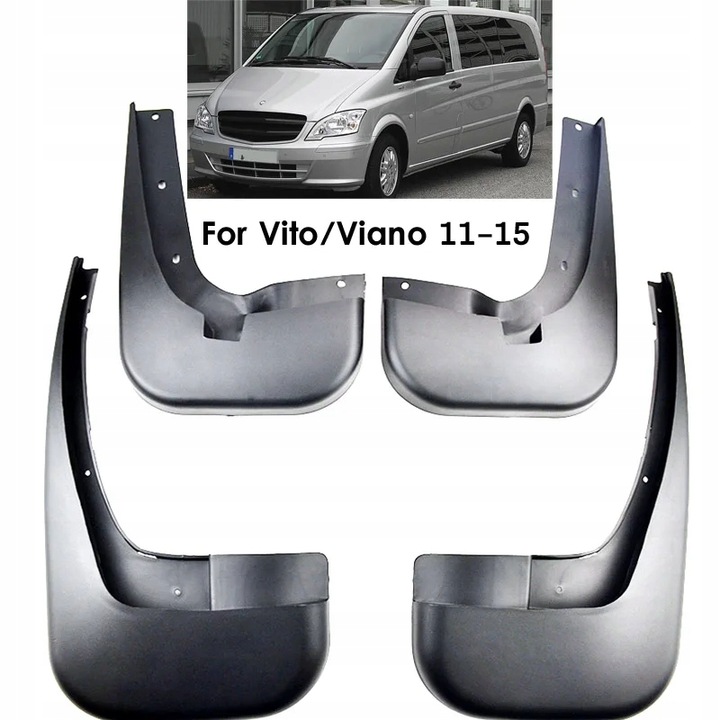 CAR MUD FLAPS PARA MERCEDES GASOLINA VITO VIANO 2006~2015 W639 2016-2019 ~55553 