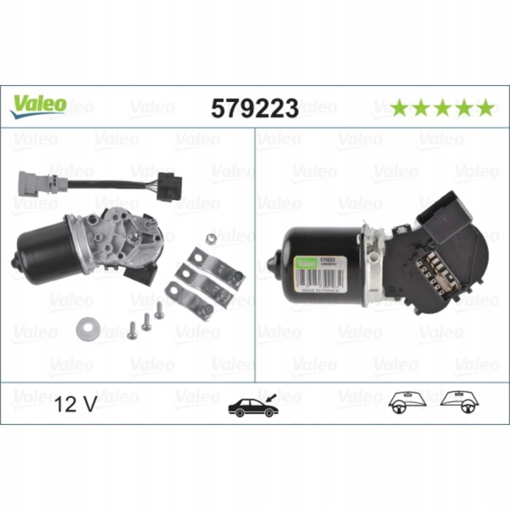 579223 VALEO MOTEUR ESSUIE-GLACES RENAULT MEGANE I 01.96-08.03 AVANT