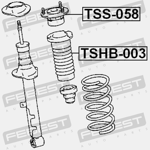 PROTECTION AMORTISSEUR AVANT FEBEST TSHB-003