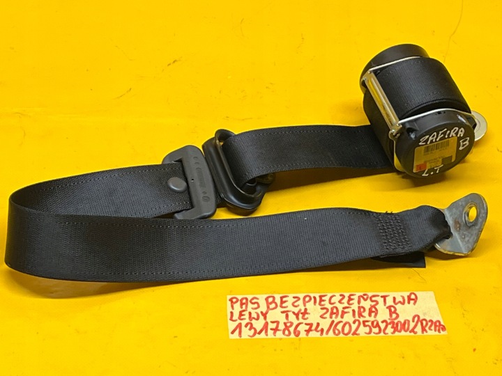 CEINTURE DE SÉCURITÉ GAUCHE ARRIÈRE 2 RANGÉE OPEL ZAFIRA B 13178674 602592300