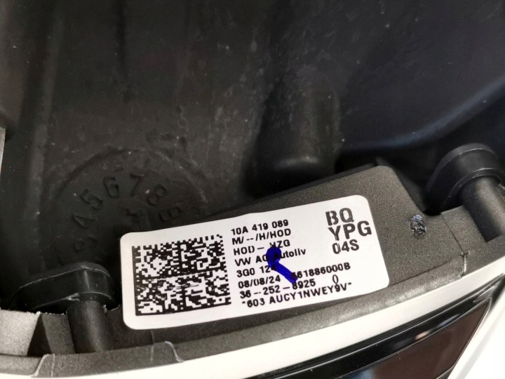 VOLANT MULTIFONCTIONNELLE DOTYKOWA VW ID.3 ID3 10A419089BQ YPG NEUF ORIGINE
