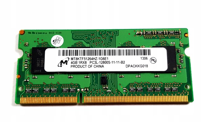 Ram memory ddr3 micron mt8ktf51264hz-1g6e1 gb 🏷️ 27 € ⏩ It