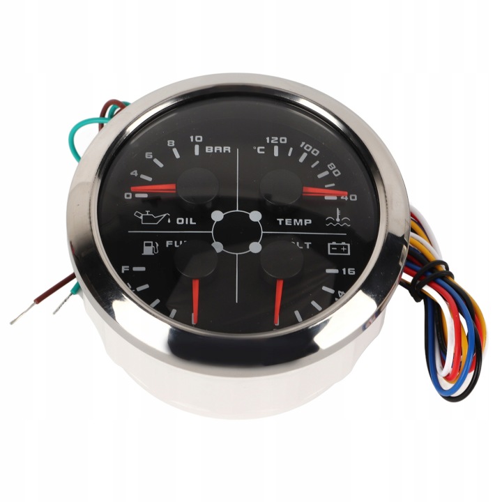 INDICATEUR 4W1 TEMPÉRATURE TEMP PRESSION HUILES