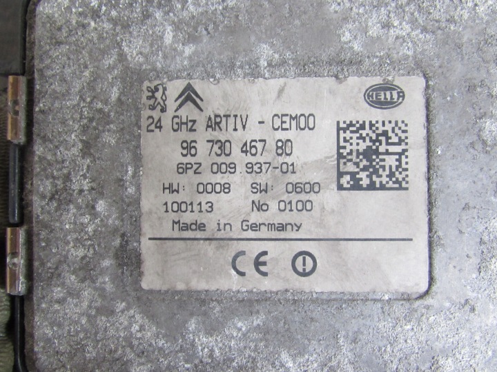 RADAR CAPTEUR DISTANCE PEUGEOT 3008 I 09-13R 9673046780
