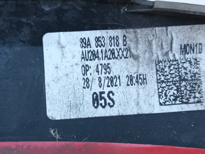 MOULURE ARRIÈRE DROITE AUDI Q4 E-TRON 89A ARRIÈRE DROIT