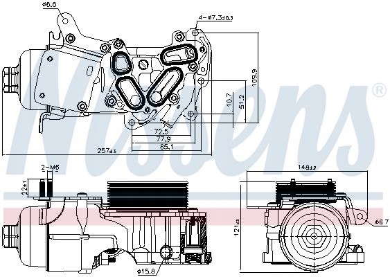 RADIATEUR HUILES CITROEN BERLINGO BERLINGO MULTISPACE BERLINGO MINIVAN