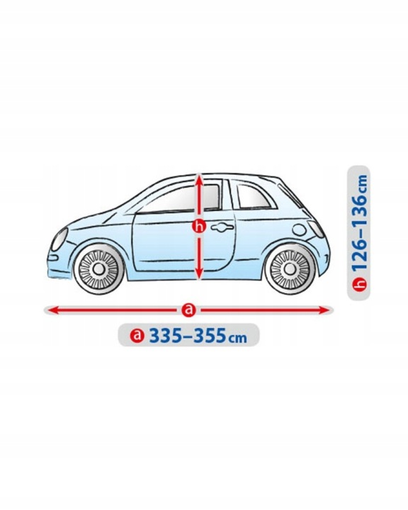 BÂCHE HOUSSE SUR VOITURE AUTO VERS SEAT AROSA I (1997-2000R)