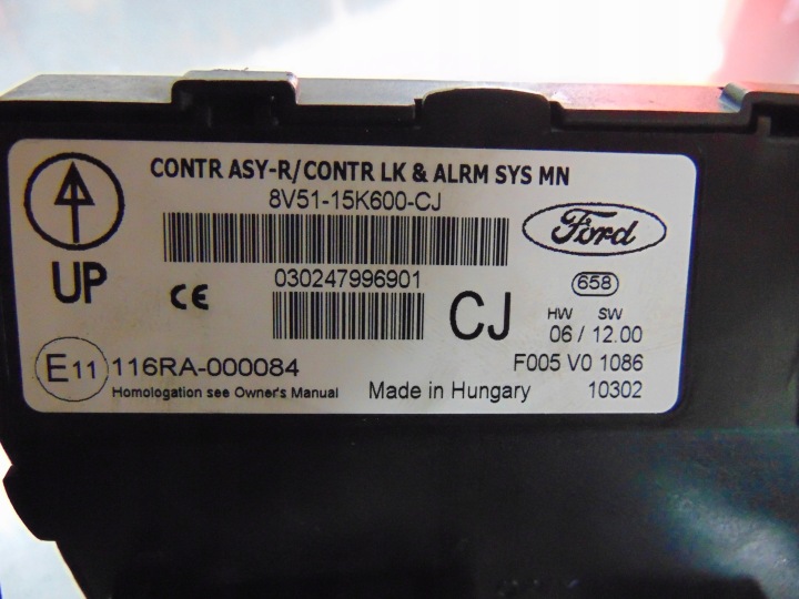 FORD FIESTA MK7 1.25 16V KIT DE DÉMARRAGE AV21-12A650-CD S180047012D 9KPD