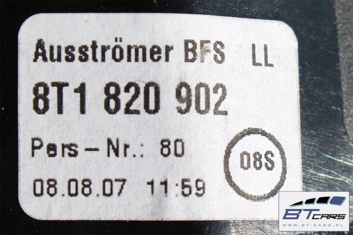 AUDI A5 ADMISSION KTRATKA AIR CONSOLES 8T1820901A 8T1820902 8T1820951 DÉFLECTEURS