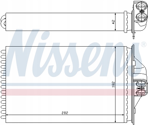 WYMIENNIK CIEPLA, CALEFACCIÓN INTERIOR NISSENS 70975 