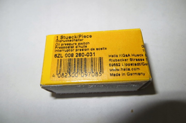 CAPTEUR PRESSION HUILES HELLA 6ZL008280-031 VW T5