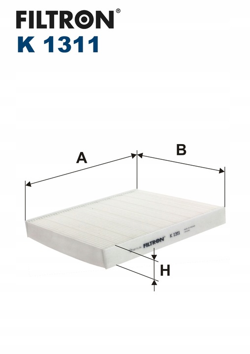 FILTRO AIRE DE CABINA AUDI OCTAVIA K1311 