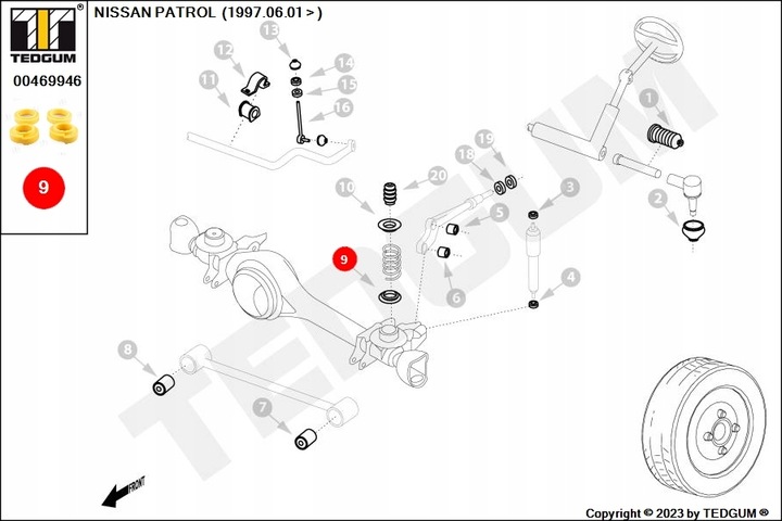 POLIURETANO FORROS RESORTES SUSPENSIONES L/P, 4SZT., ASIENTO ZABUDOWY: 