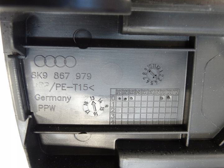 CLAPET COUVERCLES DE COFFRE COUVERCLES DE COFFRE AUDI OE 8K9867979