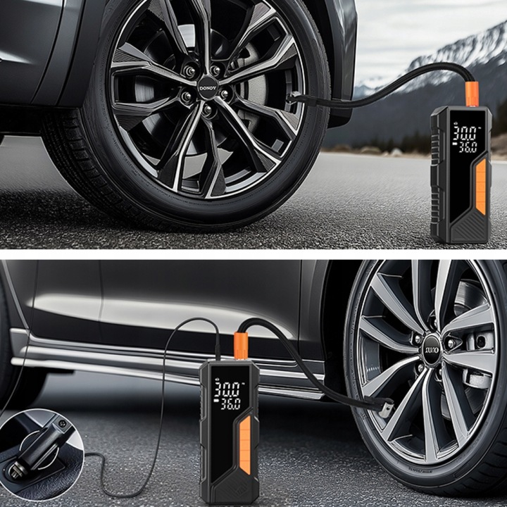 PORTABLE COMPRESSEUR AKUMULATOROWY POMPE POUR VÉLO AUTOMOBILE 150 PSI 4.5AH