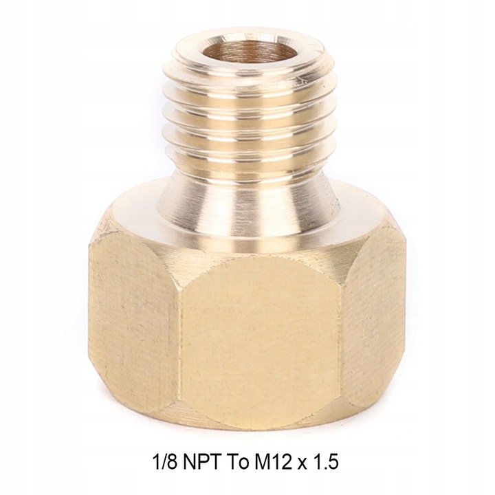 1/8 NPT PARA M12 X 1.5 ADAPTADOR TERMOMETRU PARA DE AGUA 