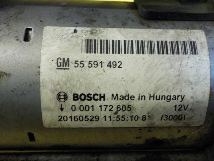 CORSA E 1.3 CDTI 17R B13DTE DÉMARREUR 55591492 0001172605
