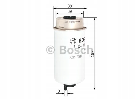FILTRE CARBURANTS BOSCH FILTRES F 026 402 122