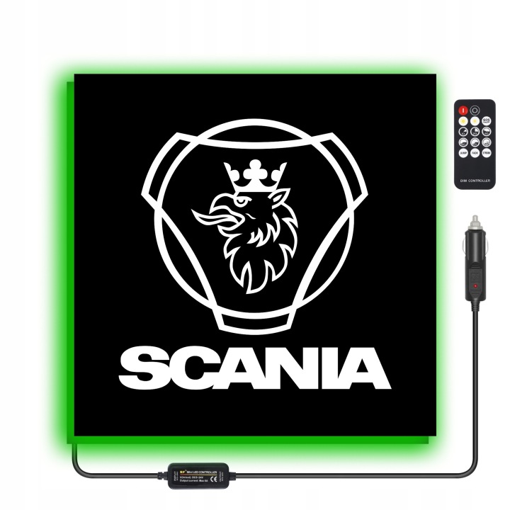 TABLEAU LED TIR SCANIA 50X50CM RÉTROÉCLAIRÉE SUR PALIER 2
