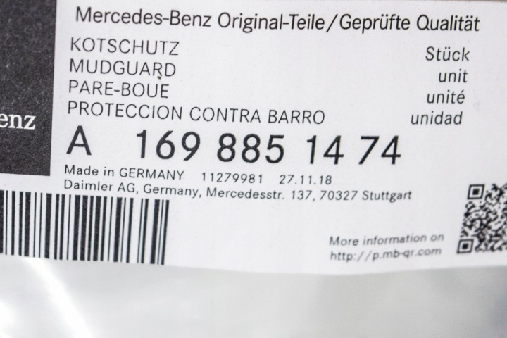 MERCEDES-BENZ B W245 AVANT PARE-CHOCS DROITE MOULURE DÉCORATIVE NEUF ORIGINALE