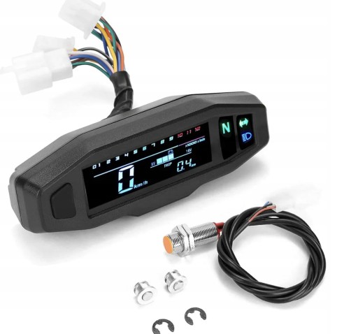 VELOCÍMETRO PARA MOTORA PARA MOTOCICLETA LCD MINI 