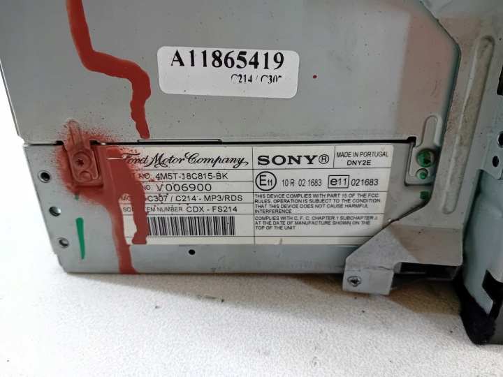 RADIO CD FORD FOCUS II 4M5T-18C815-BK CDX-FS214