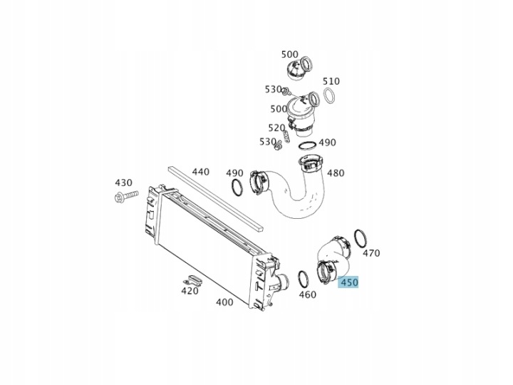 49708 FEBI BILSTEIN FIL ÉCHANGEUR D'AIR DE SURALIMENTATION DB 2,1CDI SPRINTER
