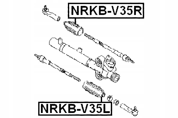 FEBEST PROTECCIÓN BARRA KIEROWNICZEGO IZQUIERDA NISSAN TEANA J31 