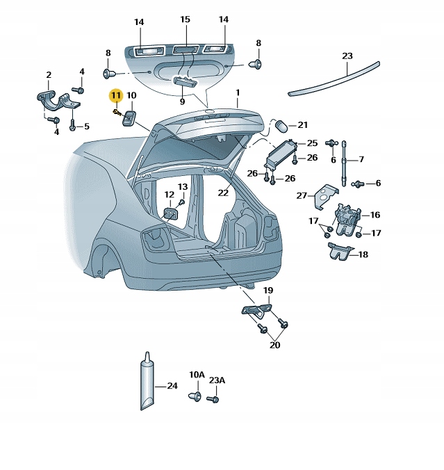 VARŽTAS IMBUSOWA M6X16-CH ORIGINALI VW N10451404 nuotrauka 3