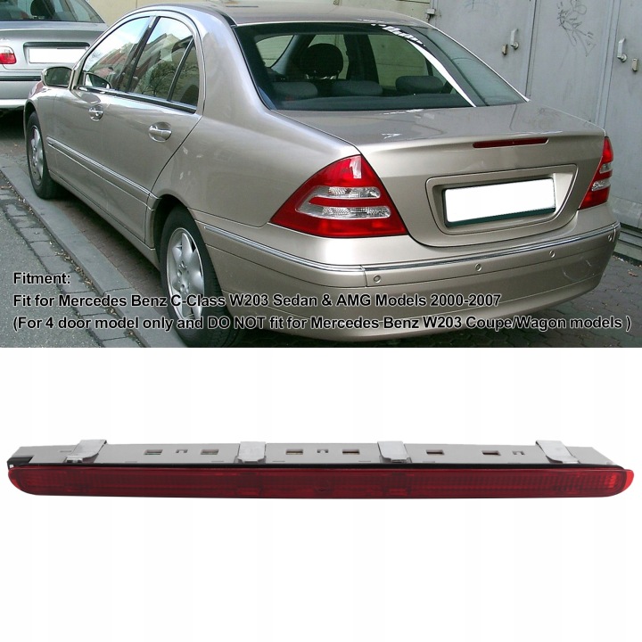 FEUX DE STOP PHARE ARRIÈRE ROUGE LED A2038201456 VERS MERCEDES KLASY C W203