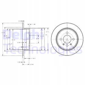 DISCOS DE FRENADO BMW 316, 318, 320, 323, 324, 325 DELPHI BG2202 