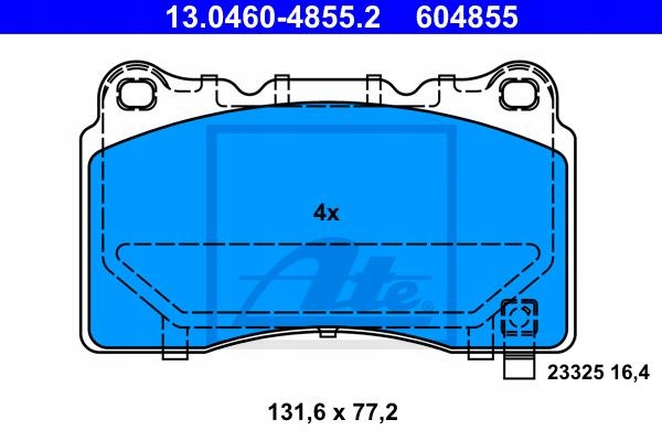 ZAPATAS HAMULC. OPEL INSIGNIA 08- 4X4 PARTE DELANTERA 