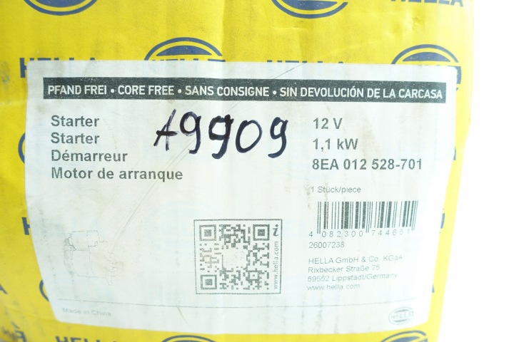 DÉMARREUR HELLA 8EA 012 528-701